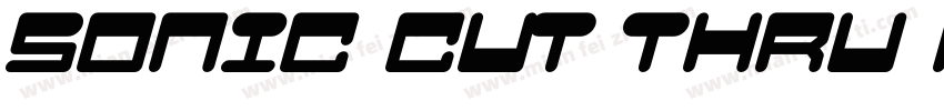 Sonic Cut Thru Heavy字体转换